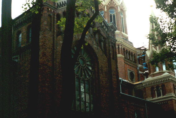 jeden z kościołów w Łodzi