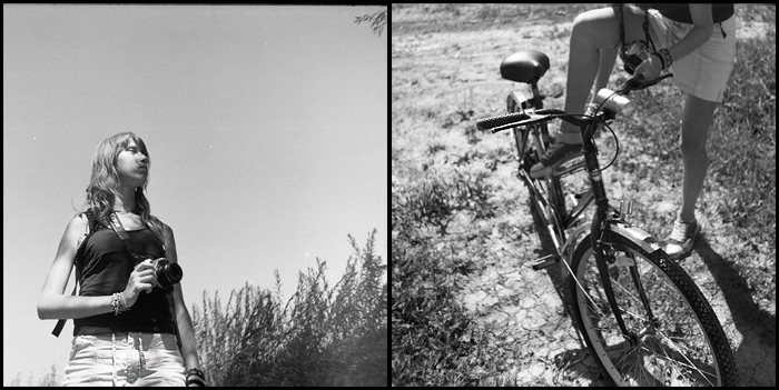 Pani Fotografka i jej środek transpor :)