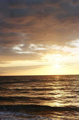 zachód słońca nad Bałtykiem