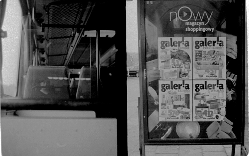 autoportret w autobusie.