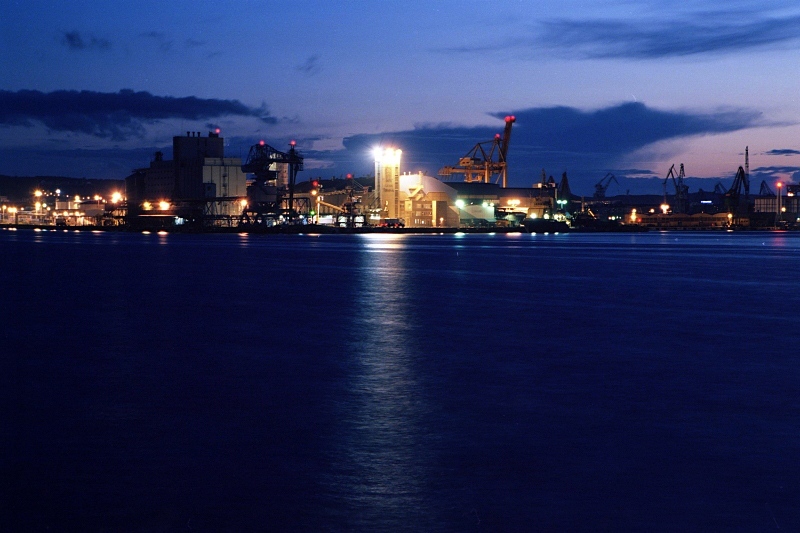 Port w Gdyni - lipcowy wieczór