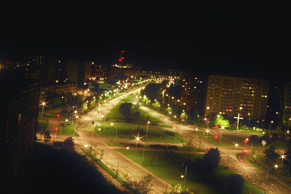 Stalowa Wola nocą