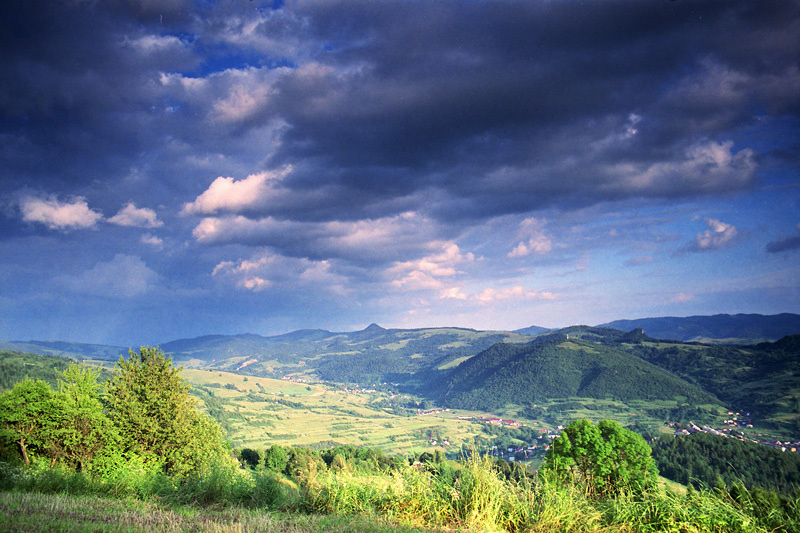 Widok na Pieniny z Beskidu Sądeckiego