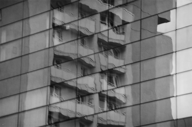in the city