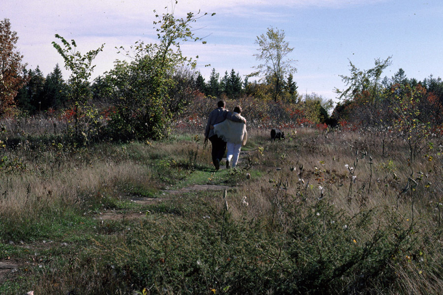 jesienny spacer z psem