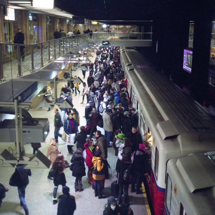 centrum. godziny szczytu