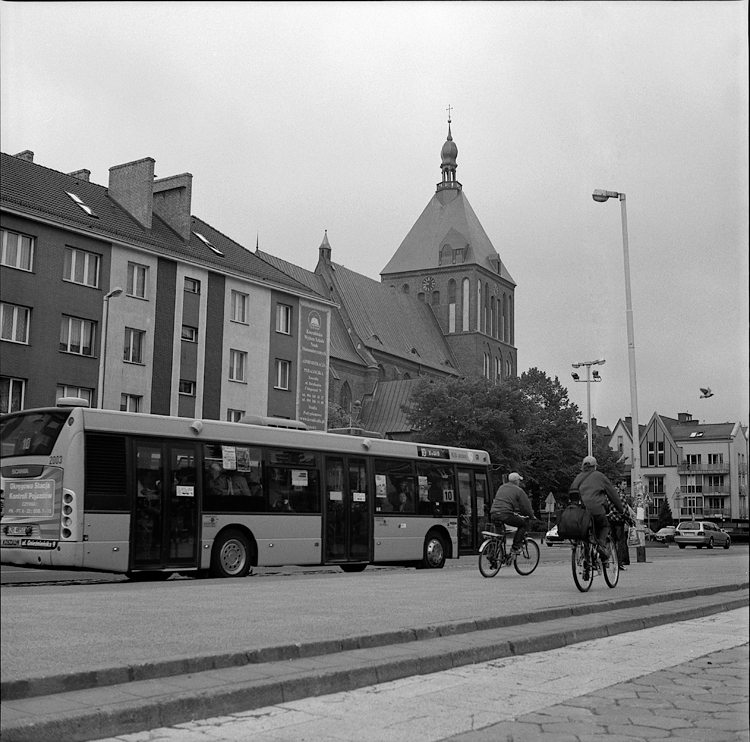 Widok na koszalińską katedrę