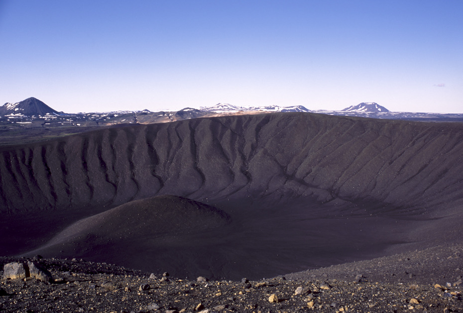 Iceland, North, Hverfjall crater