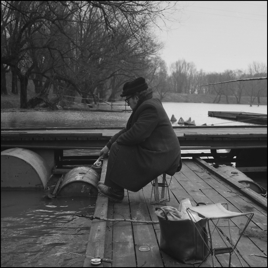 Wędkarz w punkcie centralnym