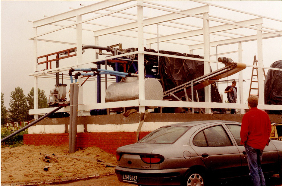 Na budowie w Pasłęku 1996